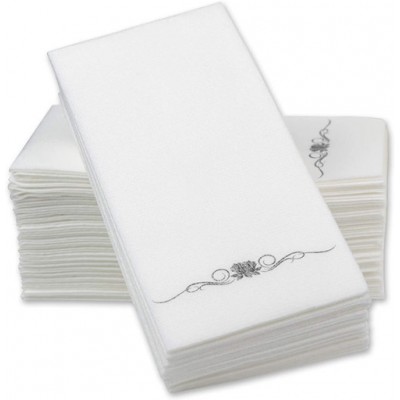 12x17inch Stamped Airlaid Paper Dinner Napkins Disposable Guest Hand Towels