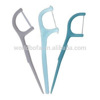 Plastic dental floss pick toothpicks for cleaning