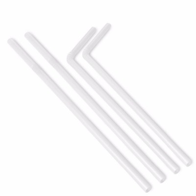 Durable PLA Bendy Straws Drinking Flexible Straws Compostable Drinkware For Drinking